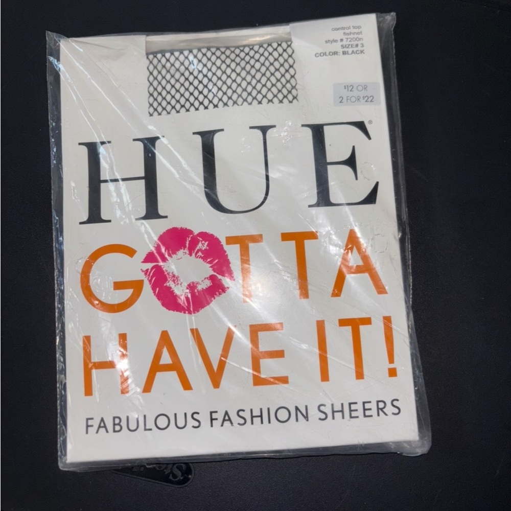 HUE Gotta Have It Sheers in Black Fishnet 3